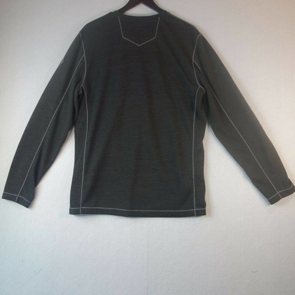 NEW Eddie Bauer Long Sleeve Concourse Henley Shirt Gray Men's Medium - Picture 4 of 5
